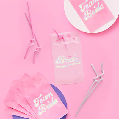 Team Bride Sippers - 16 drink pouches