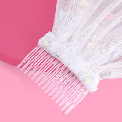 Sorry Mom Veil - iridescent foil penis veil