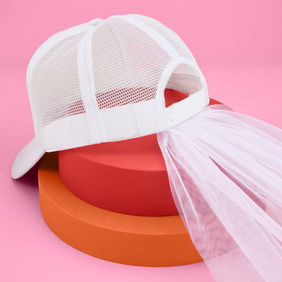 Bride Trucker Hat - embellished trucker hat