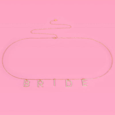 Bride Belly Chain - charm belly chain