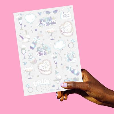 Cloud Nine Tats - 48 foil temporary tattoos