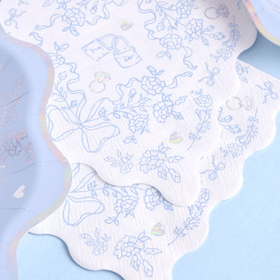 Something Blue Napkins - 25 printed napkins