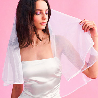 Classic Bride Veil - double layered bridal veil