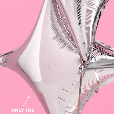 Sparkle Balloon - 6 pc silver foil set
