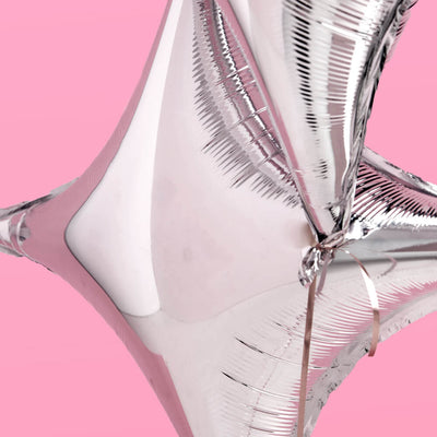 Sparkle Balloon - 6 pc silver foil set