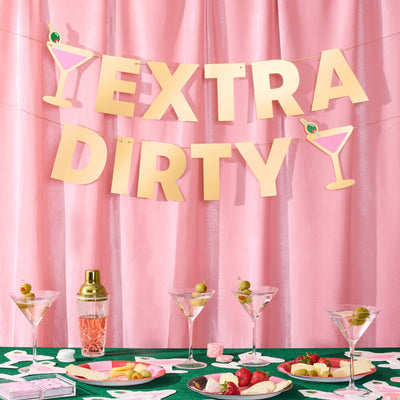 Extra Dirty Banner - gold foil banner