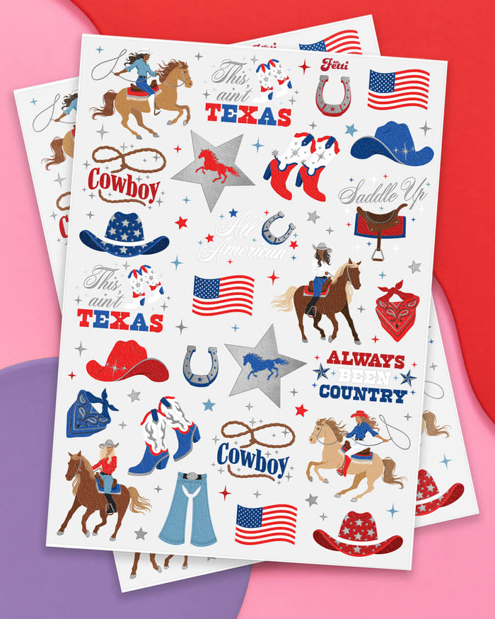 This Ain't Texas Tats - 54 temporary tattoos