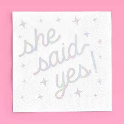 Engaged Era Napkins - 25 foil napkins