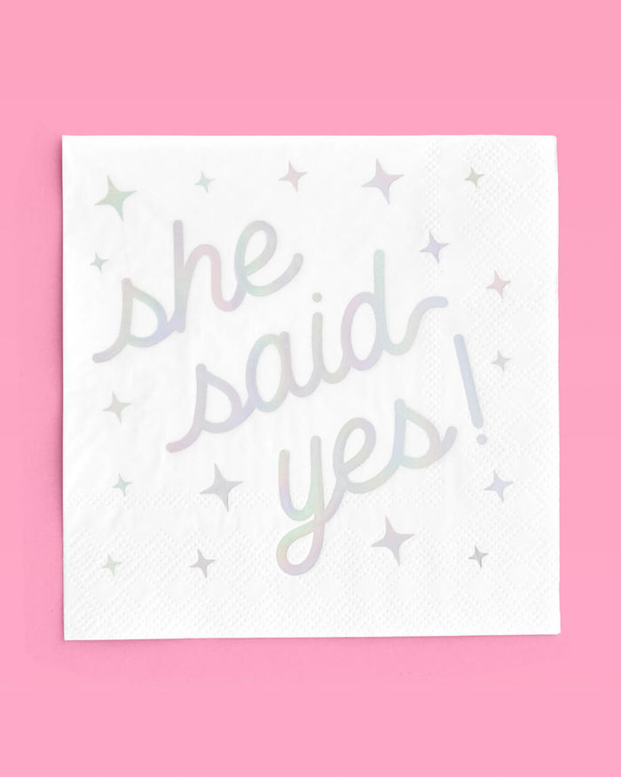 Engaged Era Napkins - 25 foil napkins