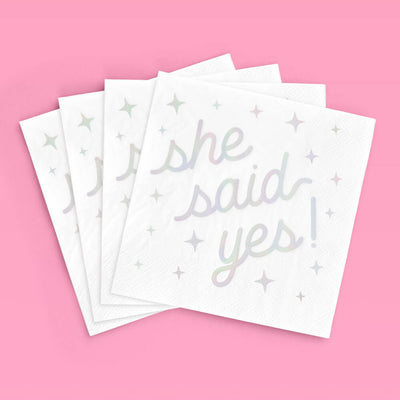 Engaged Era Napkins - 25 foil napkins