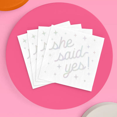 Engaged Era Napkins - 25 foil napkins
