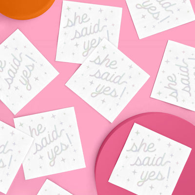 Engaged Era Napkins - 25 foil napkins