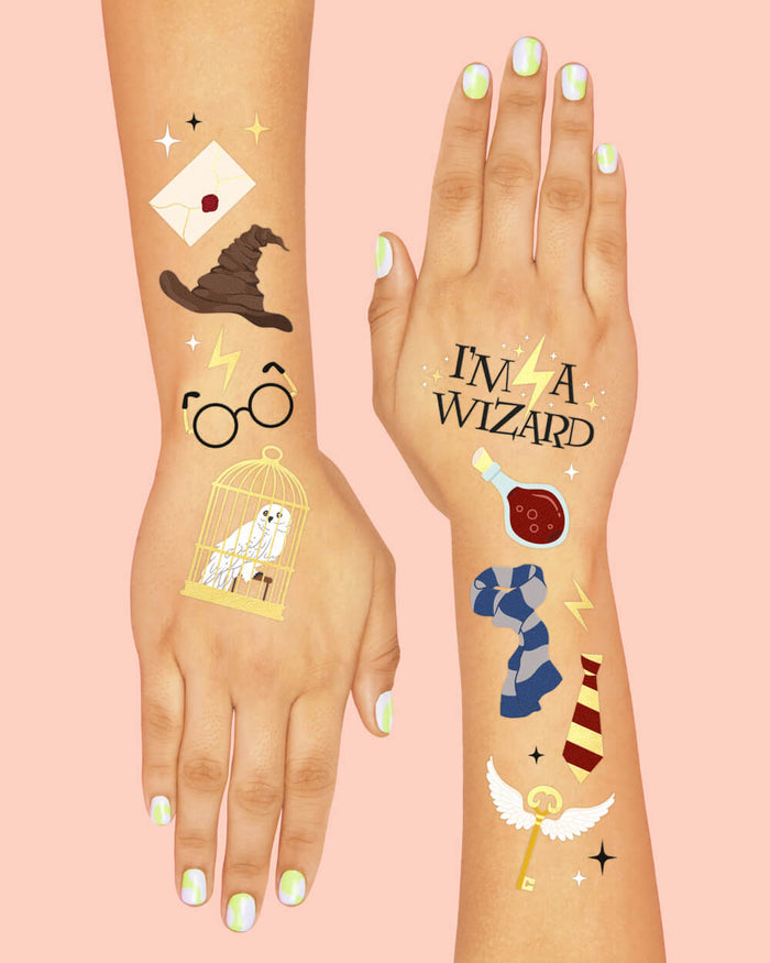 Wizard Tats - 56 temporary tattoos
