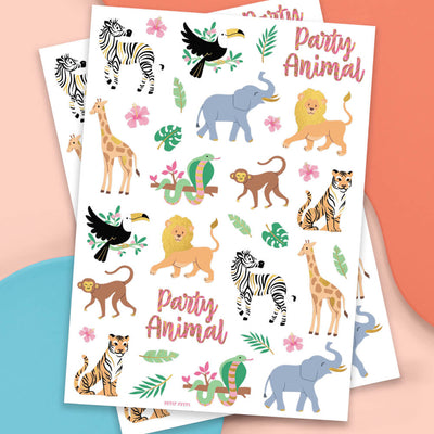Pretty Wild Tats - 36 foil temporary tattoos