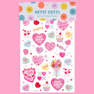 Be Mine Tats - 60 foil temporary tattoos