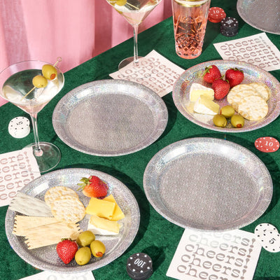 Shimmer Plates - 25 paper plates