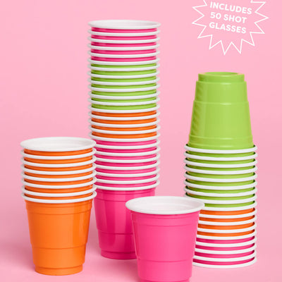 Margs Shot Glasses - 50 matte 2 oz shot glasses
