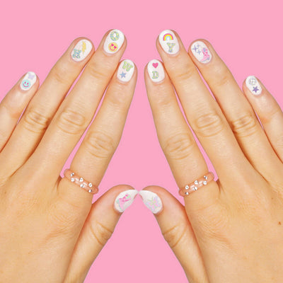 Preppy Nail Stickers - 496 adhesive nail stickers