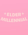 Elder Millennial Banner - pink glitter banner