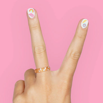 Preppy Nail Stickers - 496 adhesive nail stickers