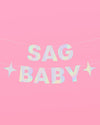 Sag Baby Banner - iridescent foil banner