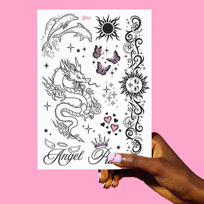 No Scrub Tats - 56 temporary tattoos