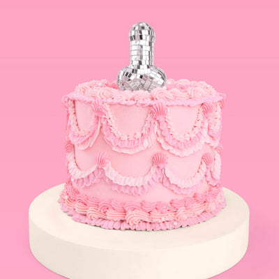 Penis Disco Topper Set - 3 mirrored cake toppers