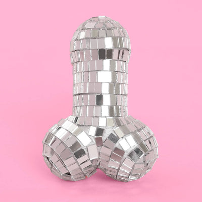 Penis Disco Topper Set - 3 mirrored cake toppers