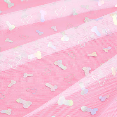 Sorry Mom Veil - iridescent foil penis veil