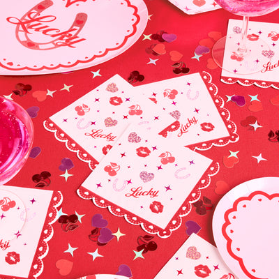 Lucky in Love Napkins - 25 paper napkins