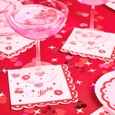 Lucky in Love Napkins - 25 paper napkins