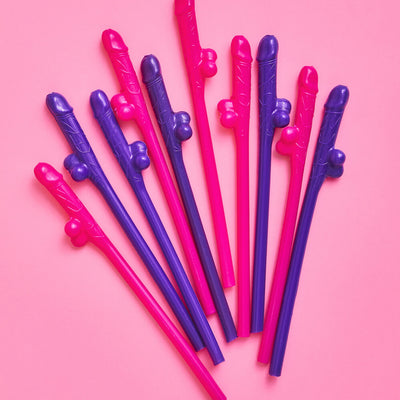 Same Straw Forever - 30 penis straws + confetti