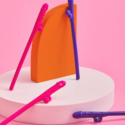 Same Straw Forever - 30 penis straws + confetti
