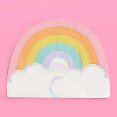 Rainbow Napkins - 25 foil napkins
