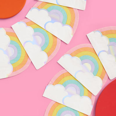 Rainbow Napkins - 25 foil napkins