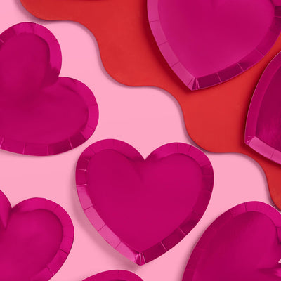 Lover Plates - 25 heart plates