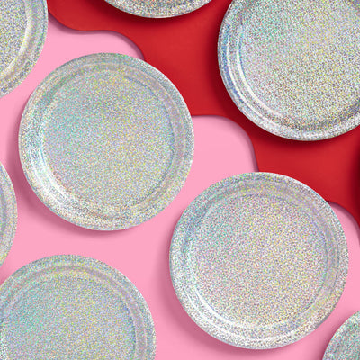 Shimmer Plates - 25 paper plates
