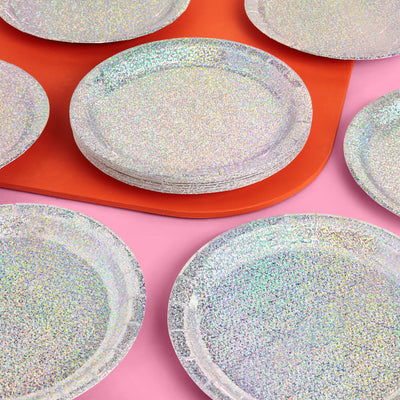Shimmer Plates - 25 paper plates