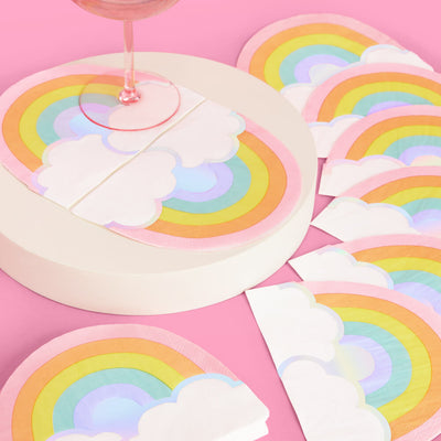 Rainbow Napkins - 25 foil napkins