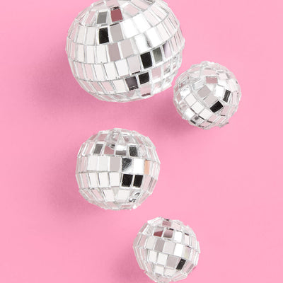 It's Disco, Baby! Topper - 4 disco ball cake toppers