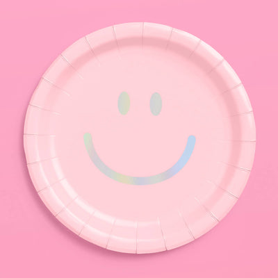 Smiley Plates - 24 paper plates