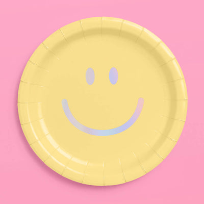 Smiley Plates - 24 paper plates