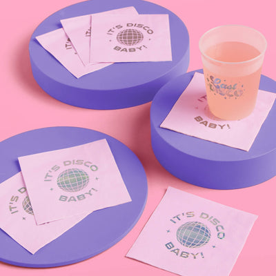 It's Disco, Baby! Napkin - 25 foil napkins