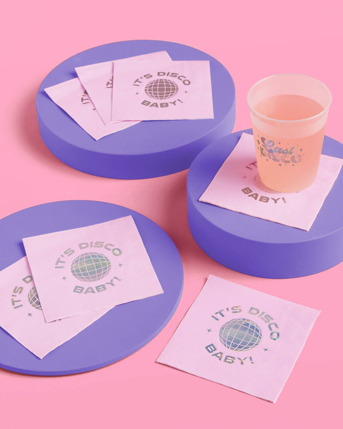 It's Disco, Baby! Napkin - 25 foil napkins