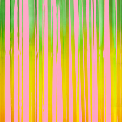 Pastel Party Curtain - rainbow foil curtain