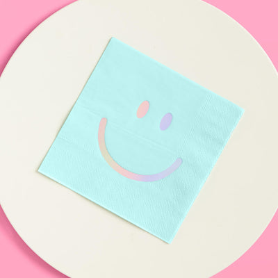 Smiley Napkin - 24 foil napkins