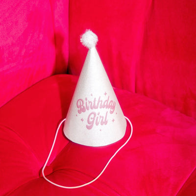 Pastel Party Hats - 13 glitter paper hats