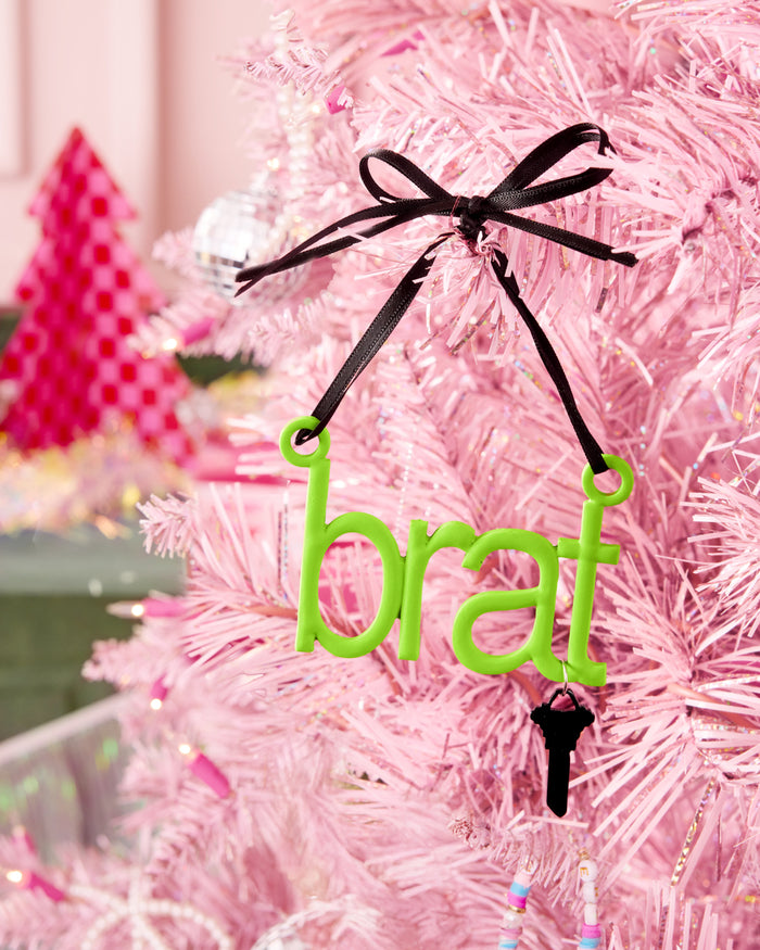 Brat Ornament - neon green ornament