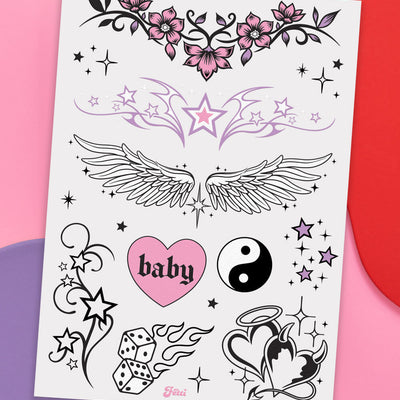 No Scrub Tats - 56 temporary tattoos