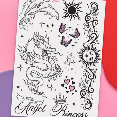 No Scrub Tats - 56 temporary tattoos
